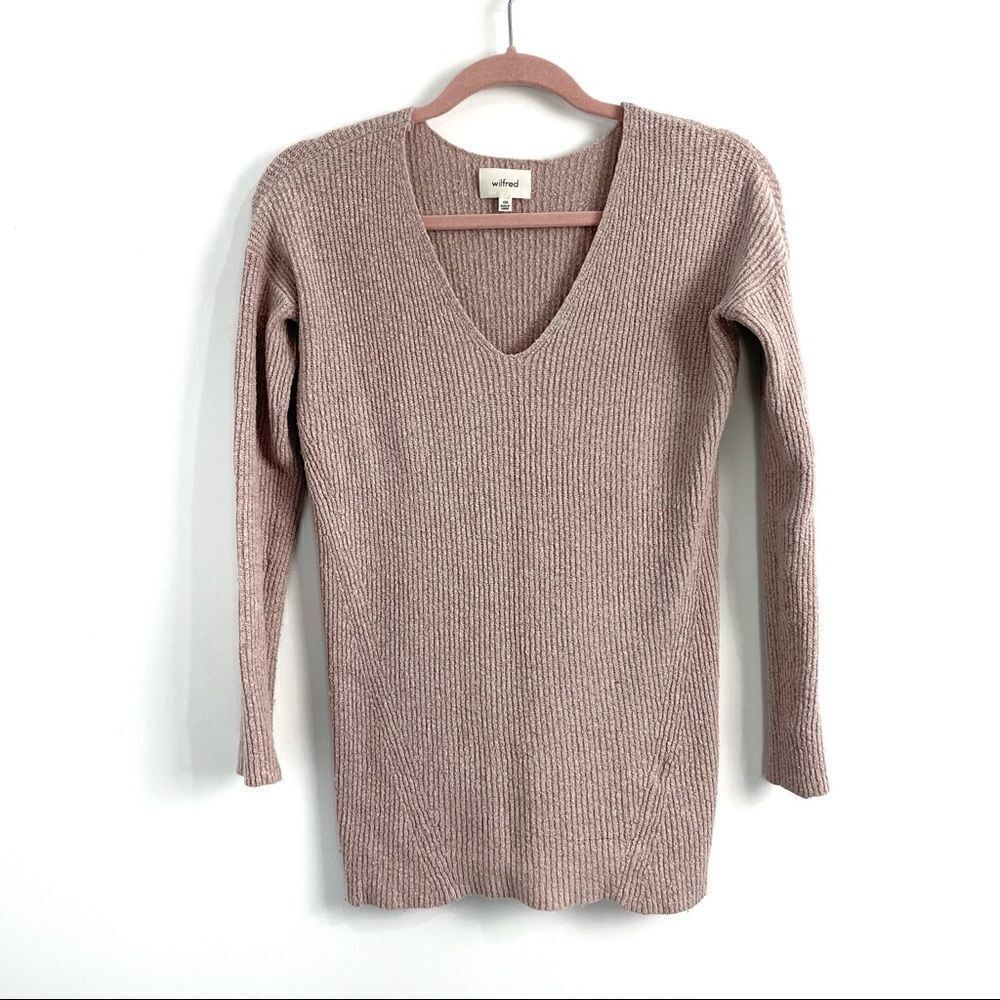 Aritzia Wilfred Henon V-Neck Sweater  Sz XXS